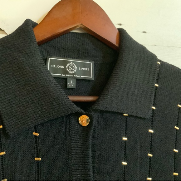 St. John Sport Santana Knit Cardigan, small - Picture 3 of 6